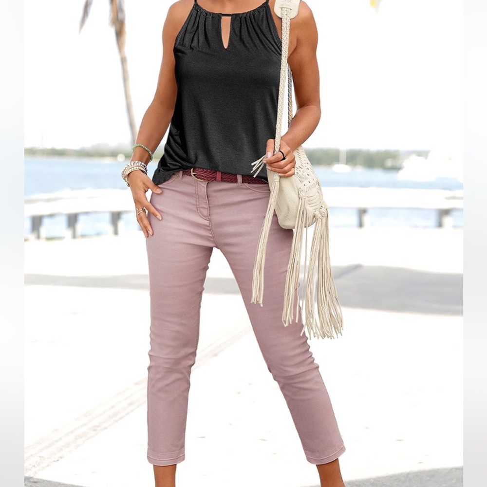 LASCANA Skinny Leg Cropped Pants 8